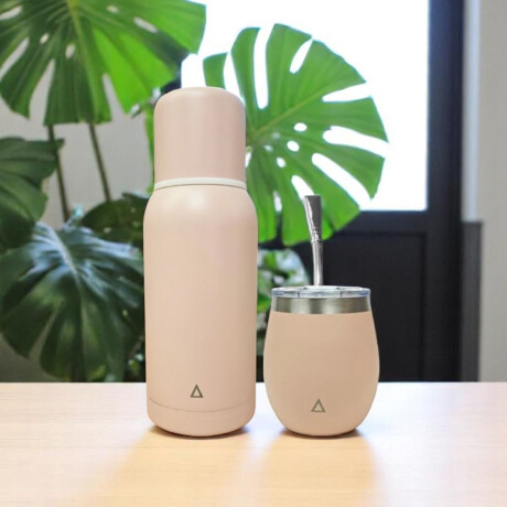 Kit Matero Rosa, Termo 750ml y Mate Sc