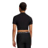 Top de Mujer Under Armour Heatgear Crop Mock Ss Negro