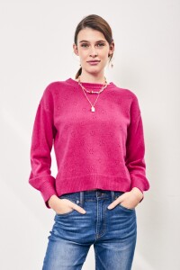 Sweater Textura Magenta