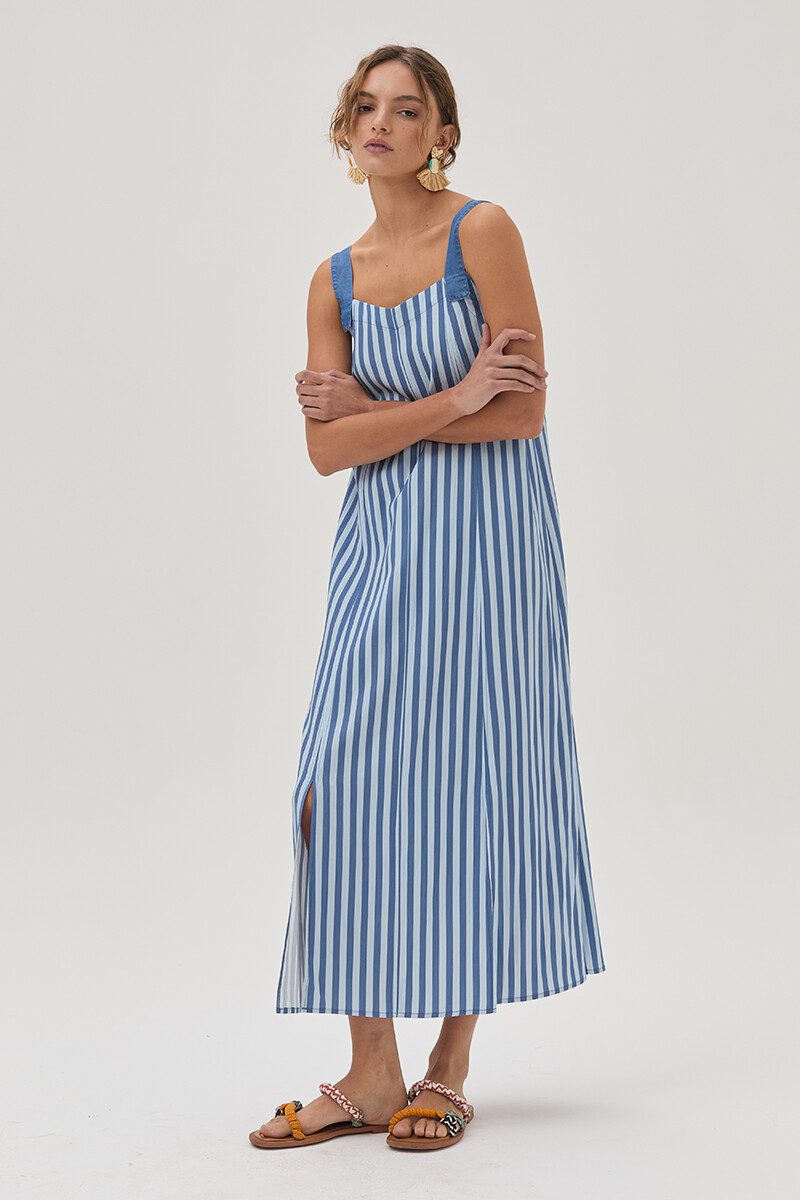 Vestido Lea - Celeste 