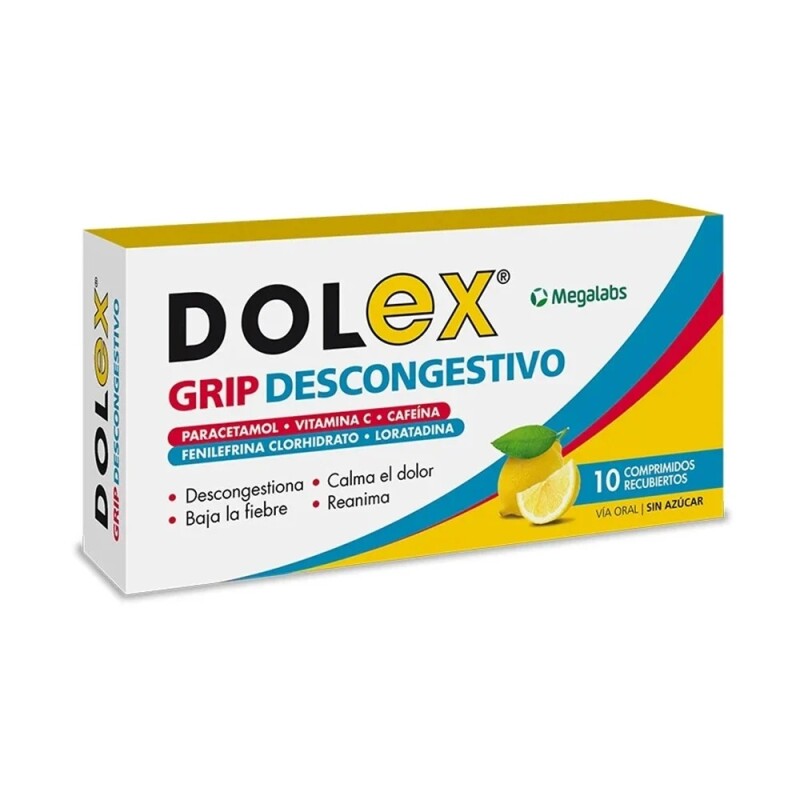 Dolex Grip Descongestivo 10 Comp. Dolex Grip Descongestivo 10 Comp.