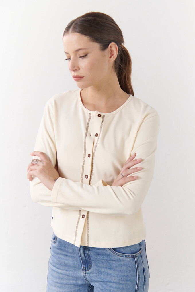 CARDIGAN SOFT NATURAL
