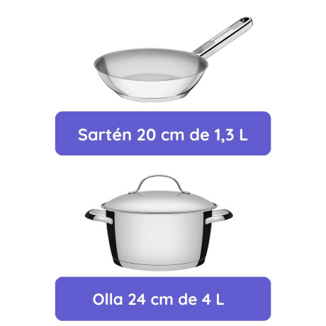 Juego de Bateria 4 Piezas Allegra Tramontina Juego de Bateria 4 Piezas Allegra Tramontina