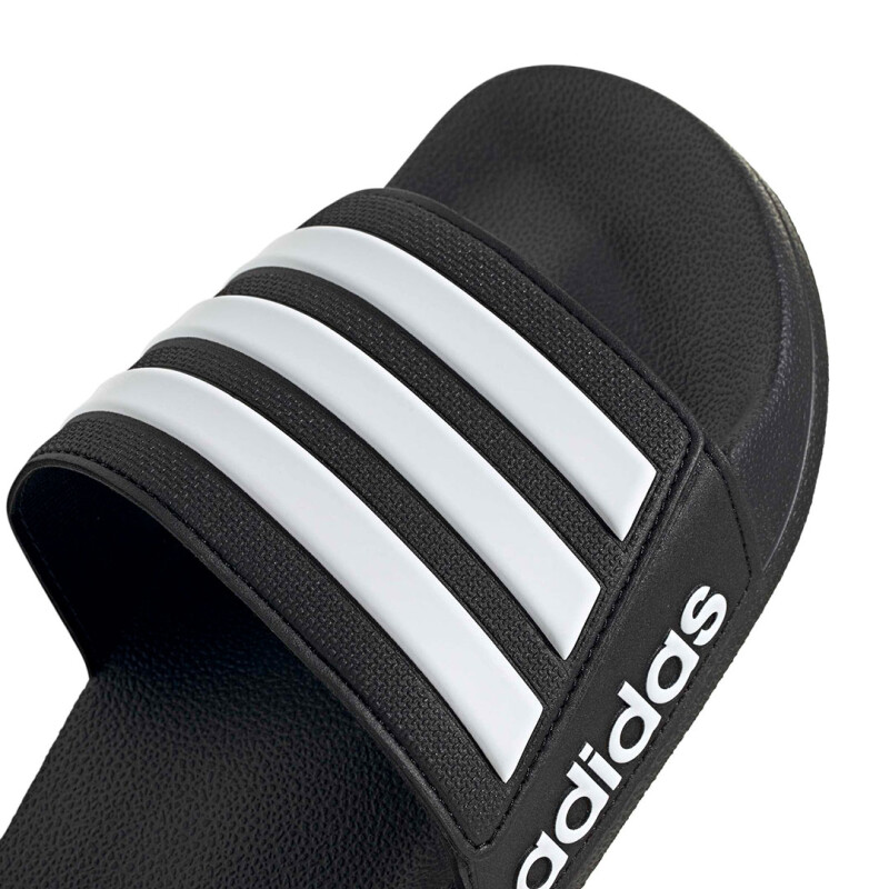Sandalia Unisex Adidas Adilette Shower Velcro Negro - Blanco