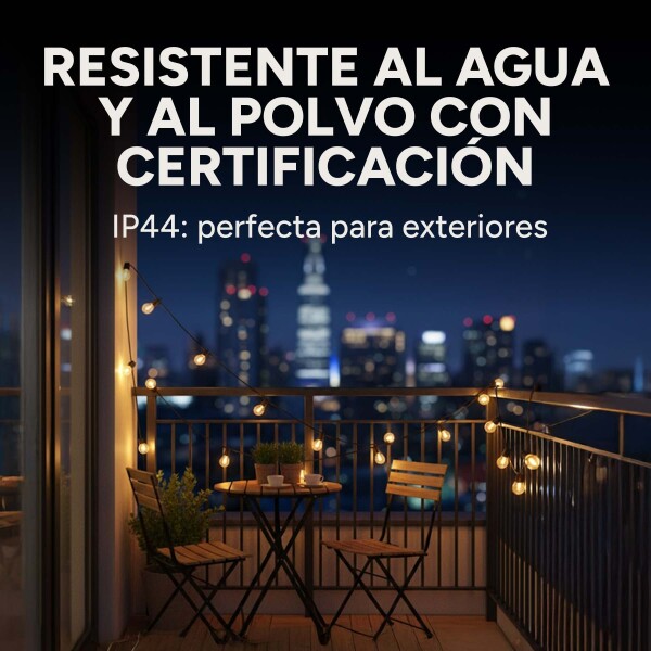 Guirnalda Guia De Luces Led Solar 6.5 Mts Luz Cálida Control Variante Calida