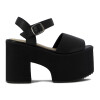 Sandalias Mujer Darkness Plataforma Negro