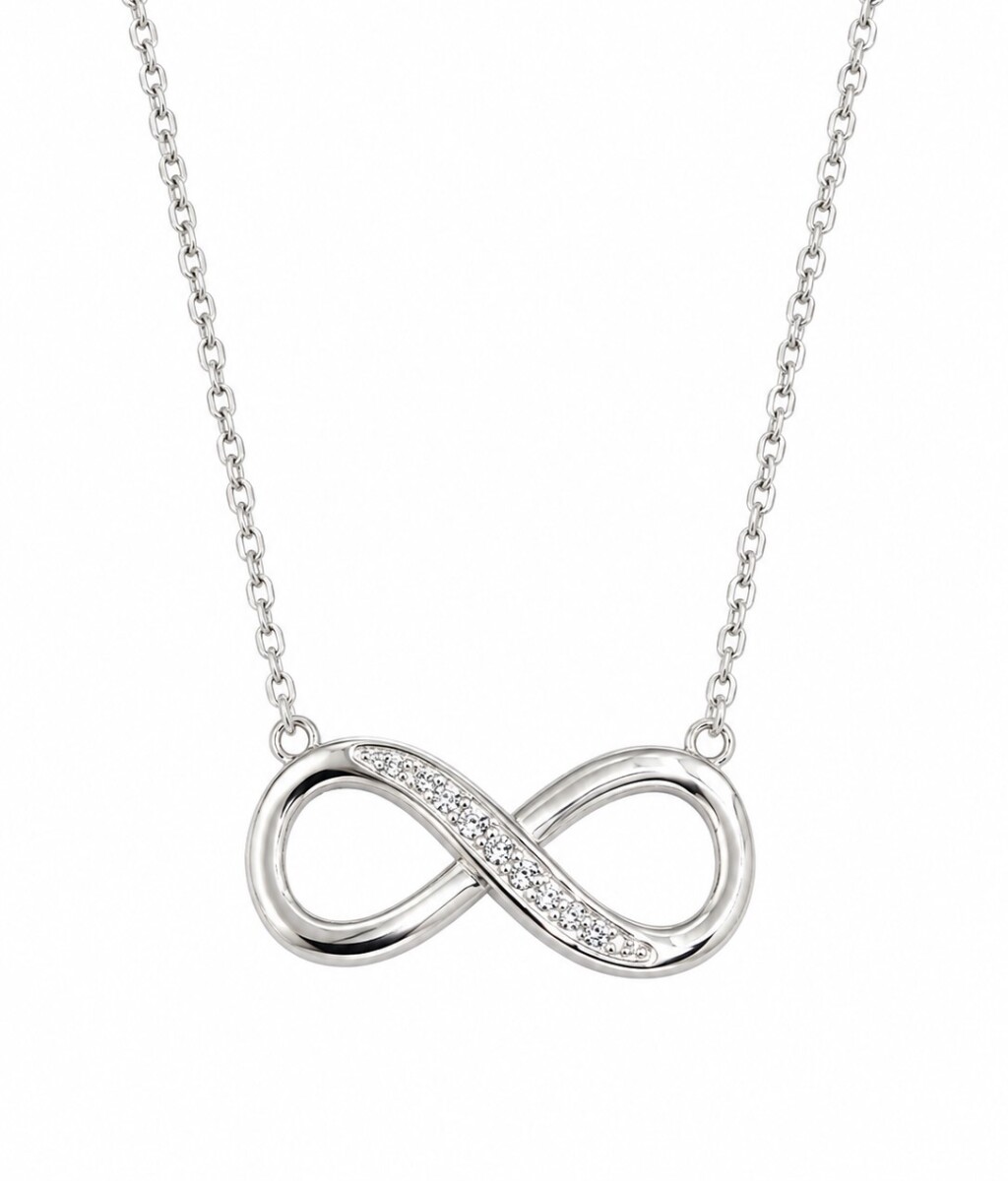Cadena con colgante infinito grande 