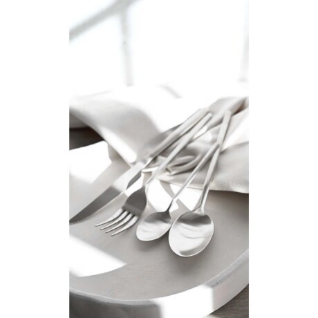 Juego de Cubierto de 24 Piezas en Acero Inoxidable Tokio Plateado Brilloso