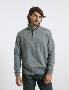 470416 SWEATER HARRY Gris Medio Melange