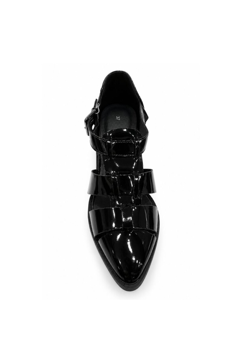 ZAPATO FLAB Charol Negro