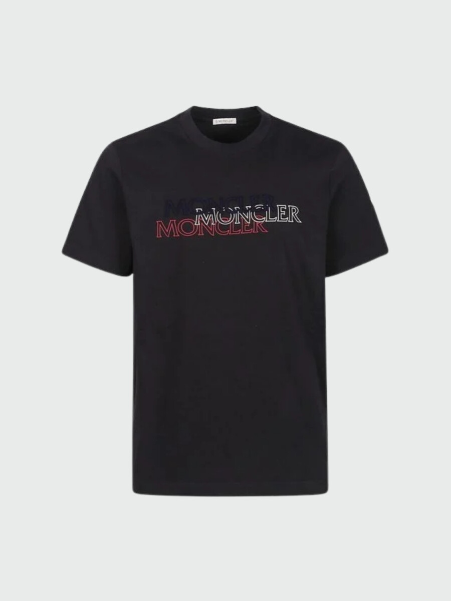 MONCLER - CAMISETA TRICOLOR LOGO 