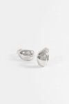 Aros clip bold plateado