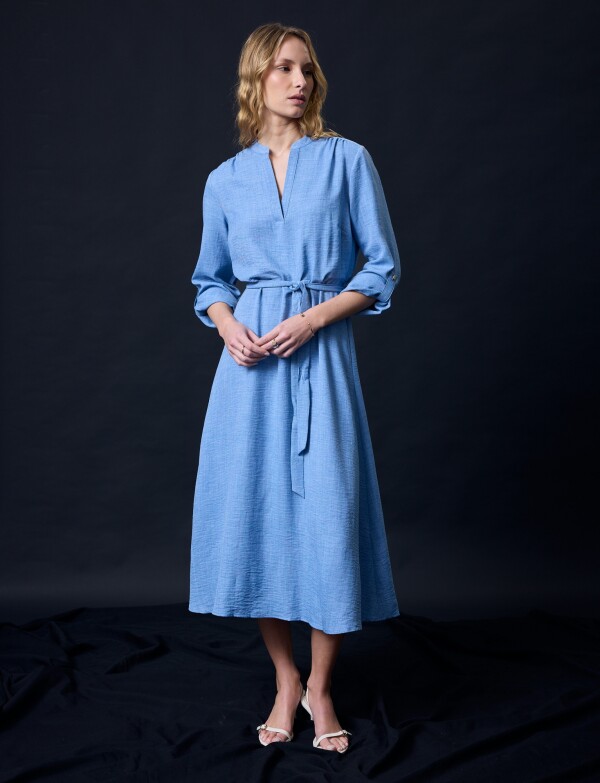 Vestido Maxi CELESTE OSCURO