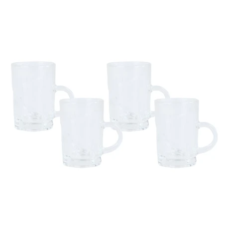 Set de 4 tazas de vidrio de 100ml Set de 4 tazas de vidrio de 100ml