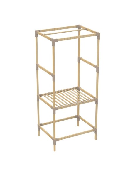 ORGANIZADOR/PERCHERO 156X46X75CM MADERA Y PP ORGANIZADOR/PERCHERO 156X46X75CM MADERA Y PP