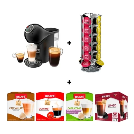 Kit Cafetera Dolce Gusto Genio S Soporte y 4 Cajas de Cápsulas 001