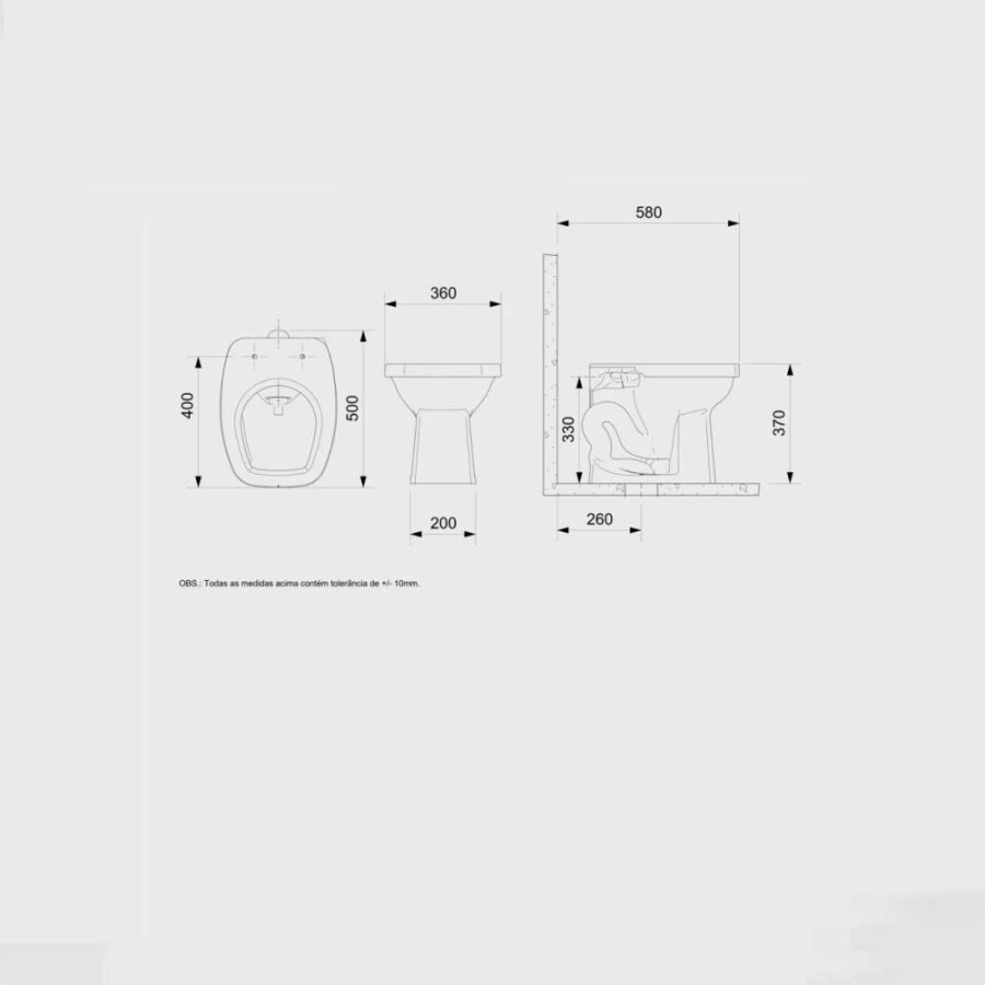 Inodoro corto Art Inodoro corto Art