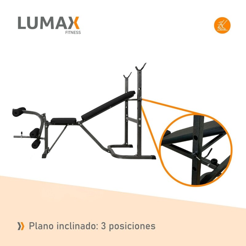 Combo Banco Multifunción ZGS-261 + Barra Recta Mancuernas y 45Kg en Discos de Pesas Combo Banco Multifunción ZGS-261 + Barra Recta Mancuernas y 45Kg en Discos de Pesas