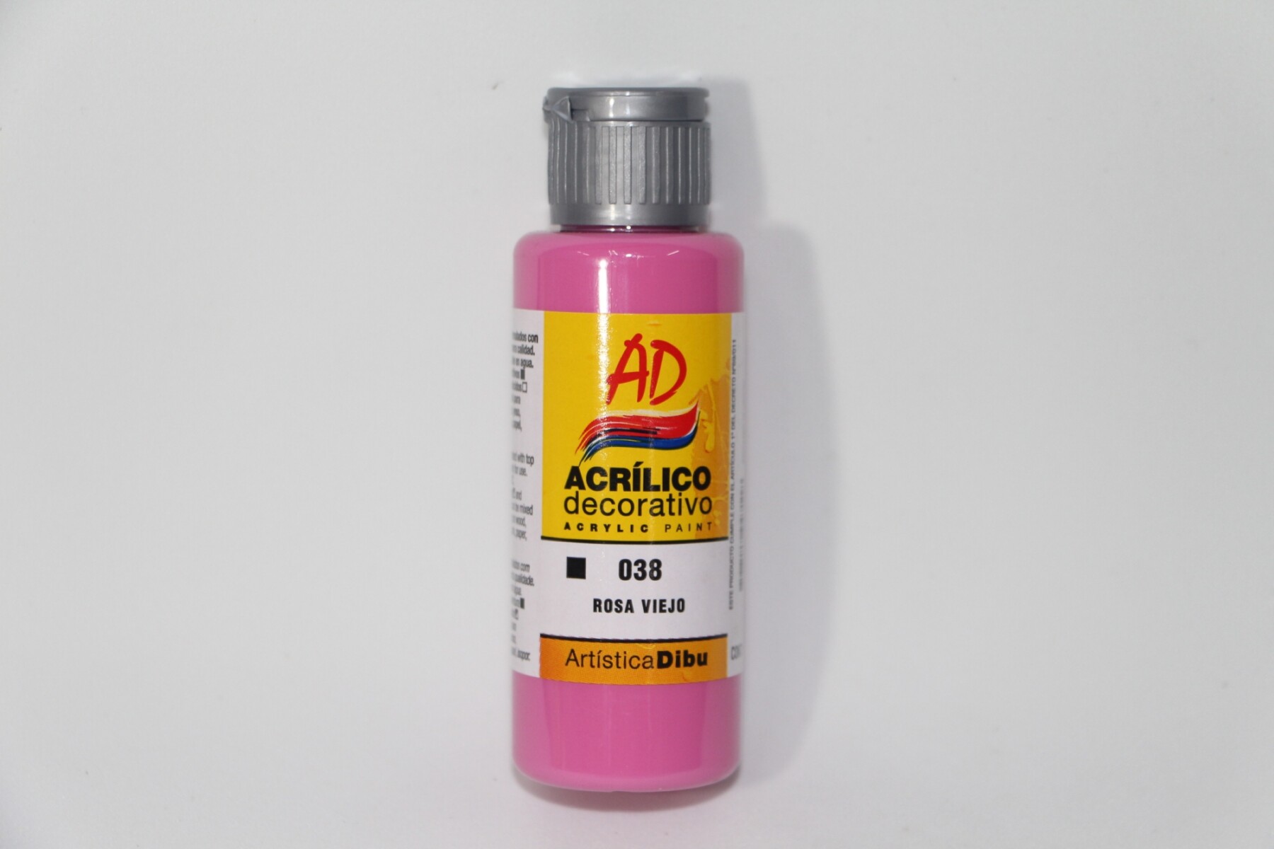 PINTURA ACRILICA ARTISTICA DIBU 60 ML. DIFERENTES COLORES - COLOR ROSA VIEJO 038 