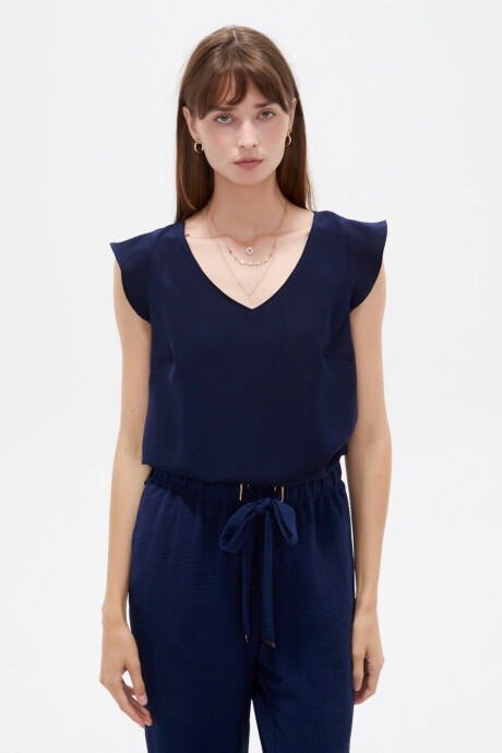 Blusa Area Azul Noche
