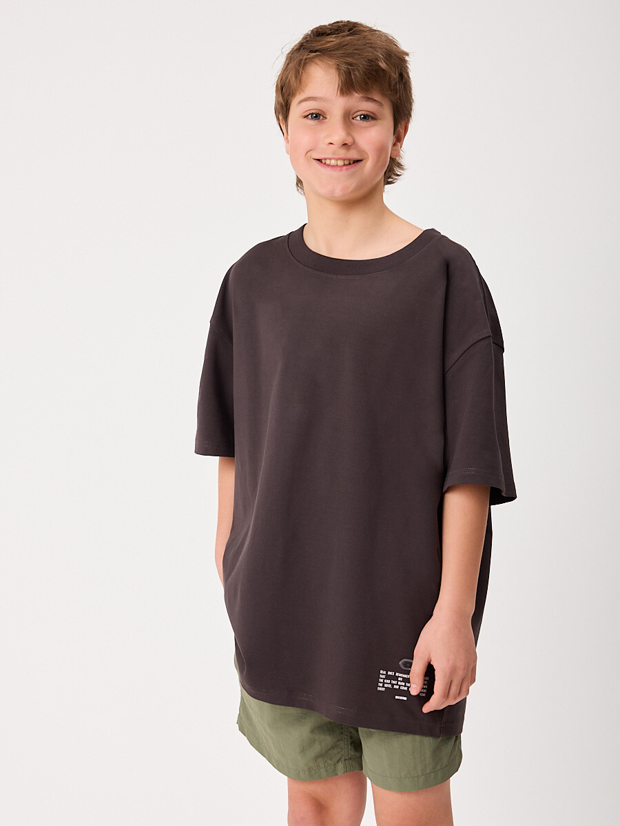 T-SHIRT M/C DROBAR TEEN DIXIE - Gris Oscuro 