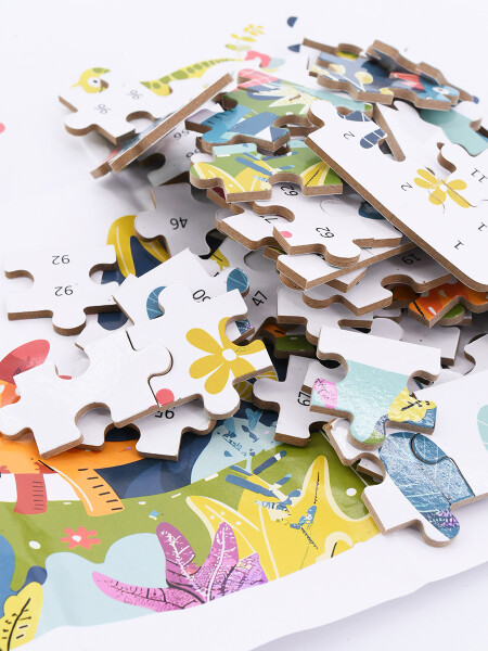 PUZZLE DINOS MULTICOLOR