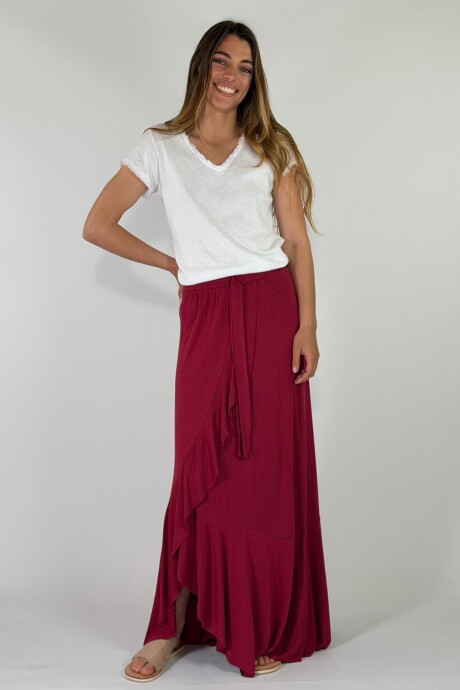 POLLERA SAVONA Bordeaux