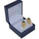 Caravanas En Oro 18K, Brillantes Y Zafiros Caravanas En Oro 18K, Brillantes Y Zafiros