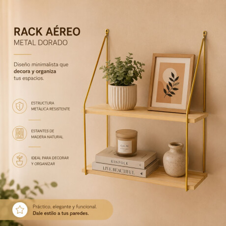 RACK AEREO METAL DORADO RACK AEREO METAL DORADO