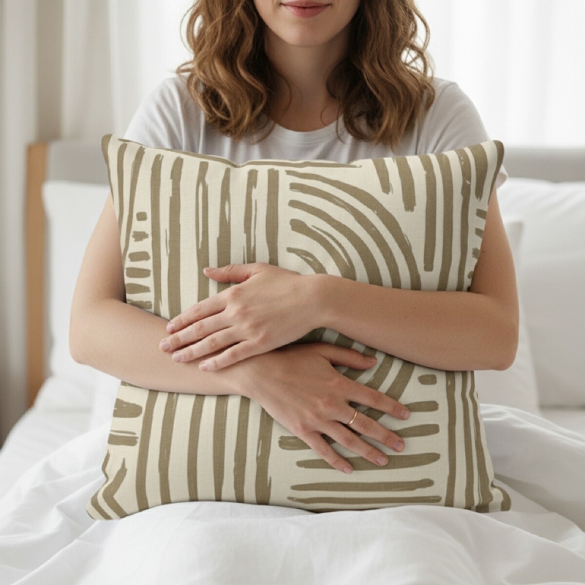 Almohadón Decorativo 45x45 cm - Sahara – Cojín para Cama y Sofá – Cojín Suave para Cama y Living 