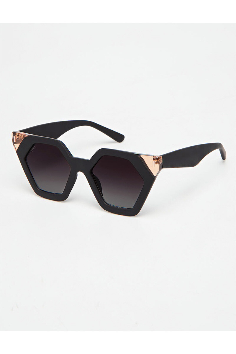Lentes Tiwi Hexagon Ii Rubber Bicolor Black/pink With Burgundy Gradi