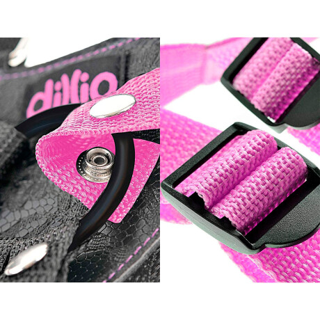 Dillio Strap-On Set Black Arnes Rosa 18cm Dillio Strap-On Set Black Arnes Rosa 18cm