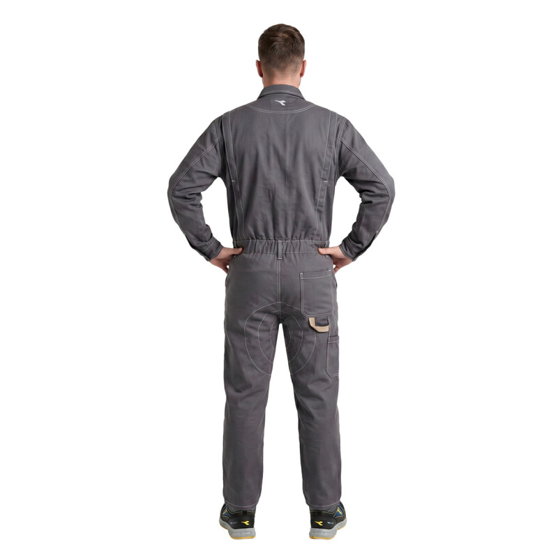 Mameluco De Trabajo Overol Diadora Utility Azul Gris