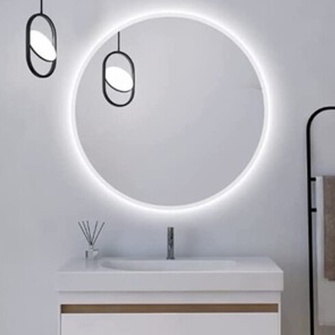 ESPEJO REDONDO ANTI CORROSION CON LED 70CM DIAMETRO FEEL 000