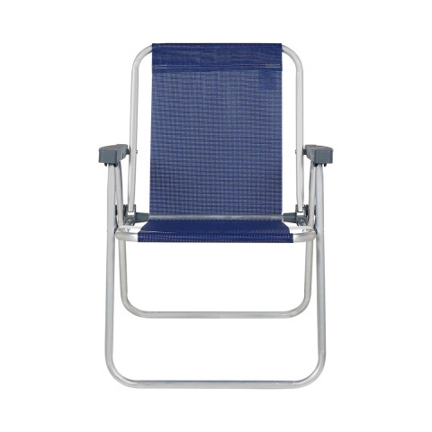 Silla Plegable de Aluminio 1 Posición AZUL