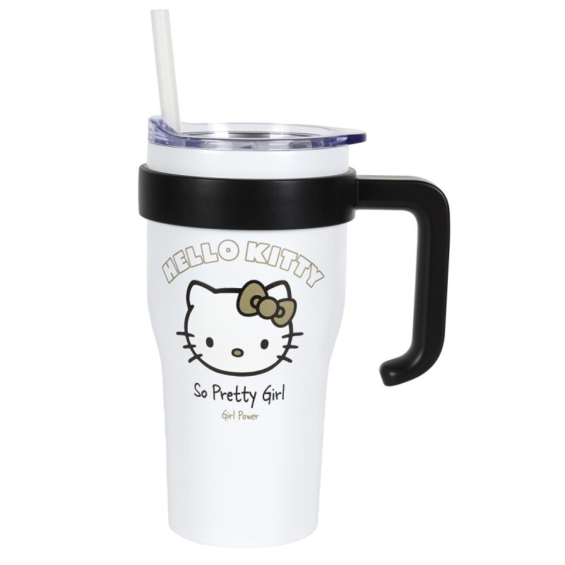 44-HK Vaso Termico Hello Kitty Noir