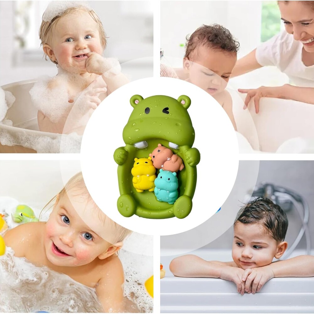 Set juego agua baño familia verde