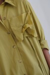 Rosette Shirt Poplin Pistacho