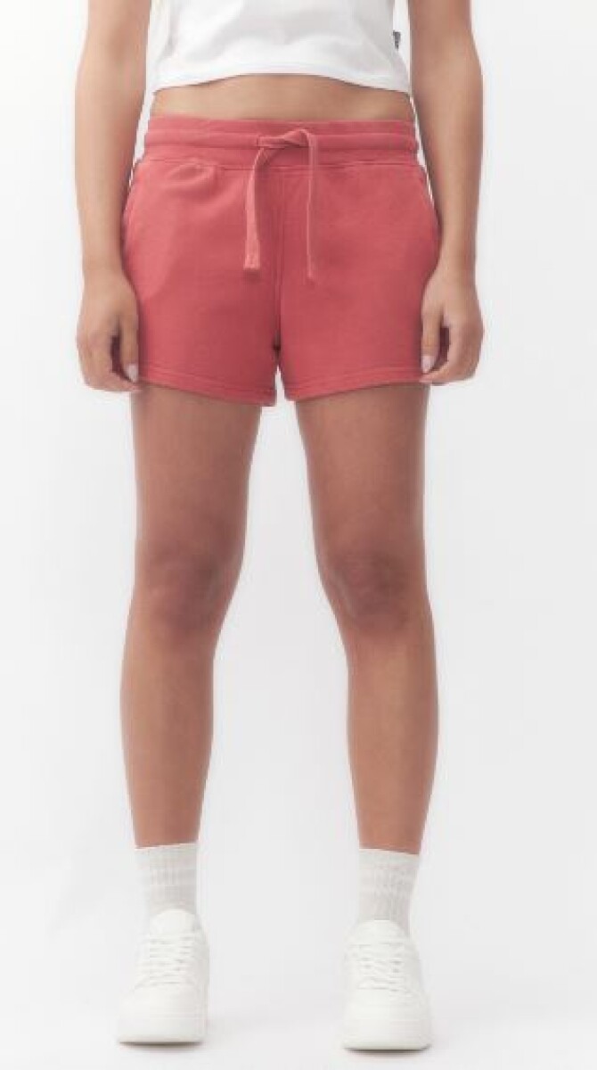 SHORT ROXY 61104 TERRY - ROJO 