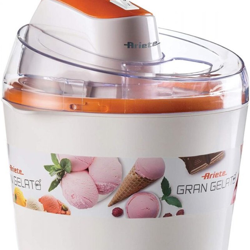 Máquina de helado Ariete Gran Gelato Blanco y naranja 1,5 lt Máquina de helado Ariete Gran Gelato Blanco y naranja 1,5 lt