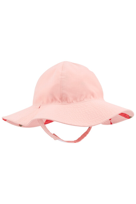 Gorro reversible de algodón con protección UPF 50+ diseño frutillas Sin color