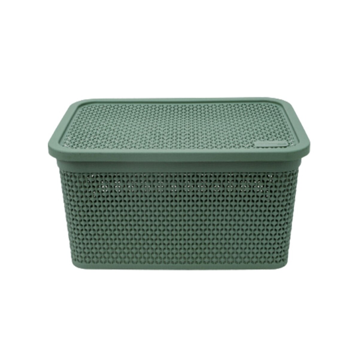 CAJA SIMIL RATTAN 15 LITROS VERDE - VERDE 