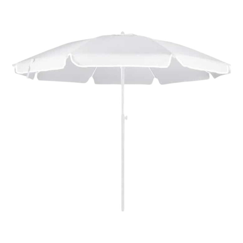 Sombrilla Playa 2.2M Reforzada UV80+ Blanco