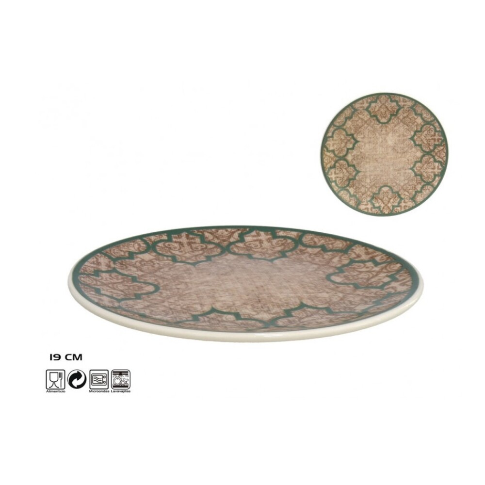 Plato de Postre Linen 19 cm con Diseño Decorativo GE PLATO POSTRE 19 CM LINEN