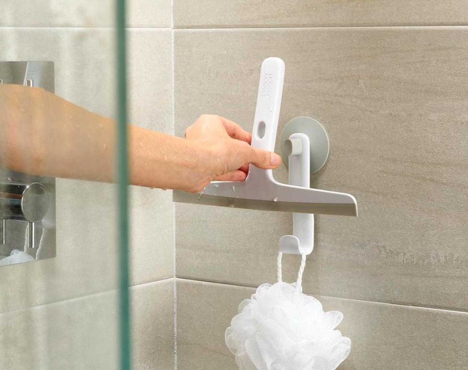 Lampazo escurridor para mampara Joseph Joseph EasyStore Slimline con Soporte Gris 