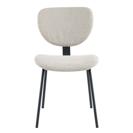 SILLA DE COMEDOR METAL-Y-TELA NATURAL-BEIGE HIBISCO