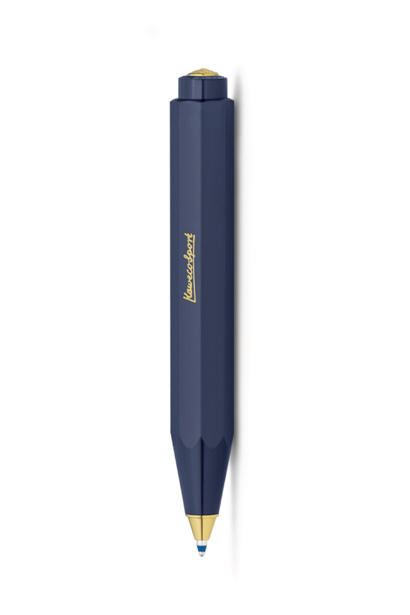 KAWECO LAPICERA K BALLPEN CLASSIC SPORT AZUL / AZUL OSCURO CON BOTON RETRACTIL 