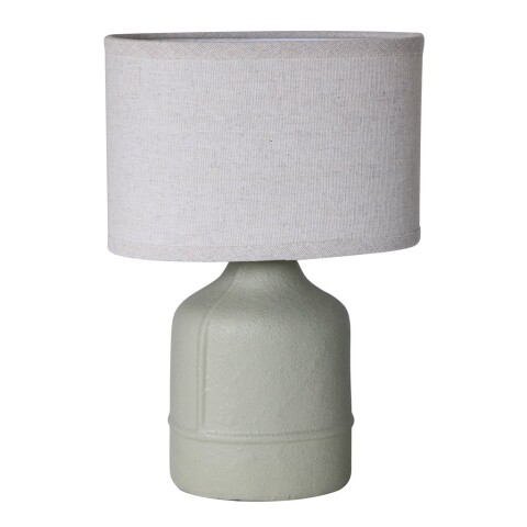 LAMPARA DE MESA CERAMICA 20x11x31CM GRIS LAMPARA DE MESA CERAMICA 20x11x31CM GRIS