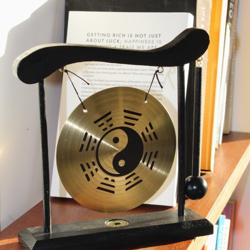 Gong de latón de sobremesa adorno Gong de latón de sobremesa adorno