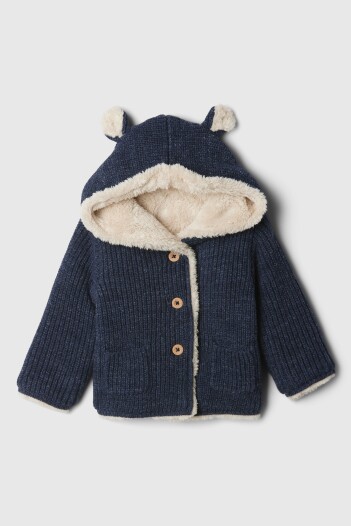 Canguro Con Corderito Con Botones Bebé Blue Heather